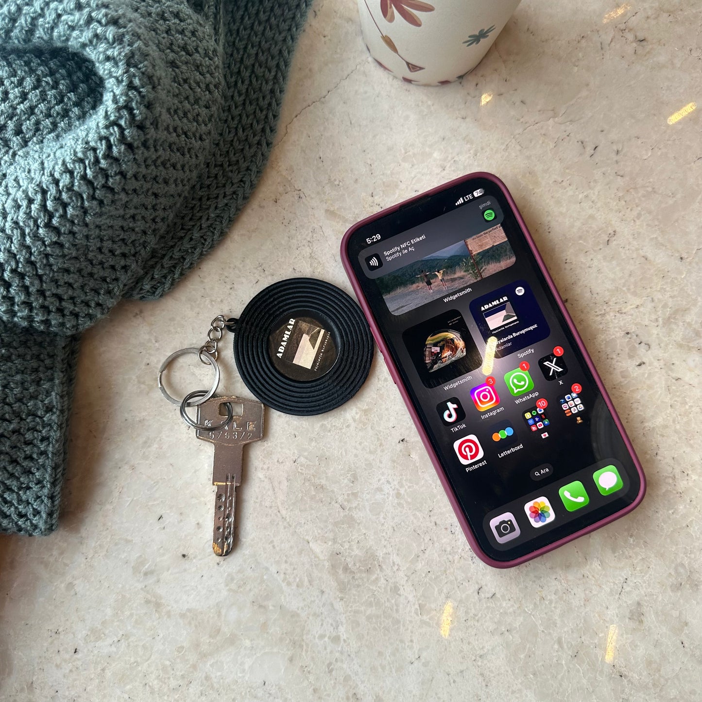 NFC Plak Anahtarlık